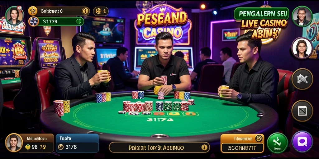 Tampilan menarik gameplay Live Casino di 3178.