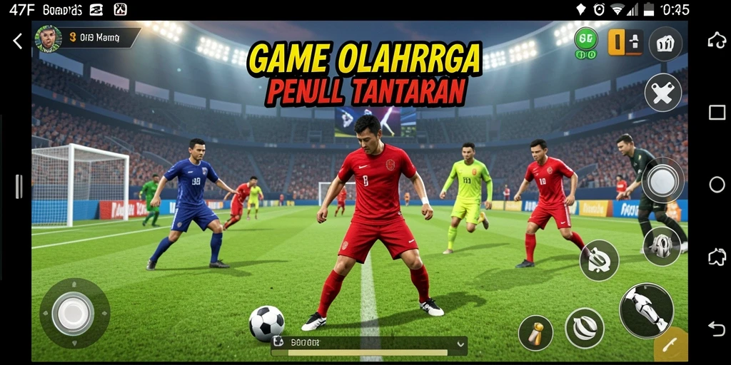 Tampilan gameplay seru dalam olahraga kompetitif.