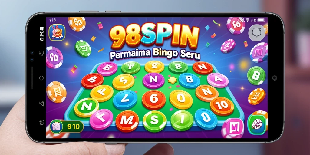 Tampilan gameplay Bingo yang seru dan menggembirakan di 98SPIN.