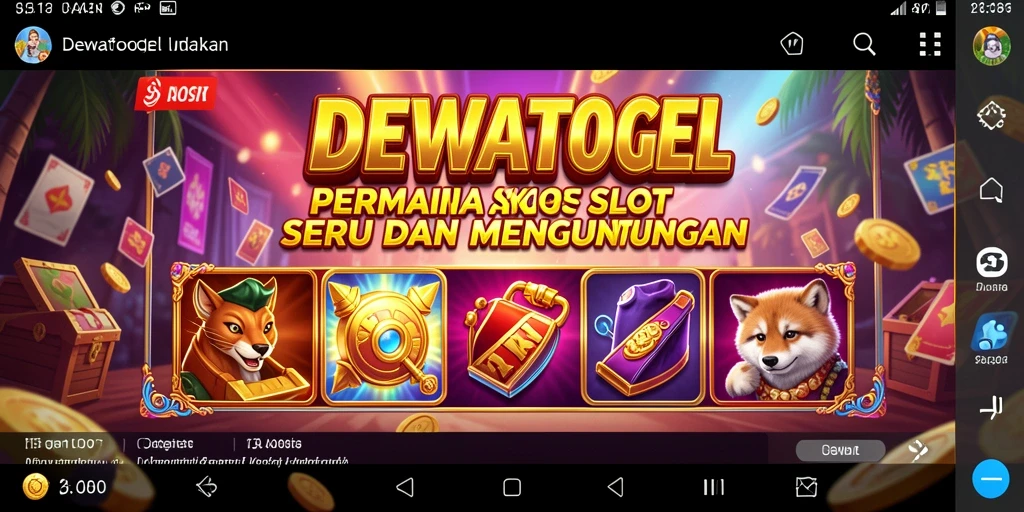 Tampilan menarik dari gameplay Slot DEWATOGEL yang penuh dengan keseruan.