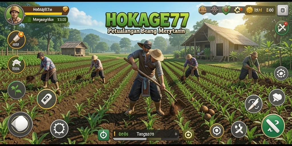 Tampilan gameplay HOKAGE77 yang menakjubkan dan fungsional.