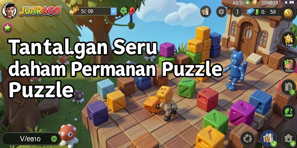 Tampilan screenshot JUARAGO menampilkan gameplay Puzzle yang mendebarkan.