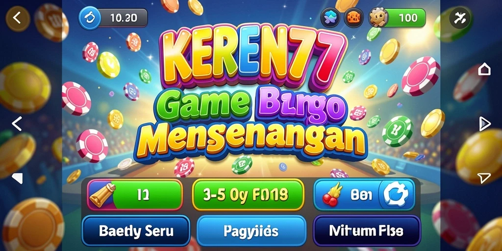Screenshot gameplay KEREN77 menampilkan suasana seru permainan Bingo.