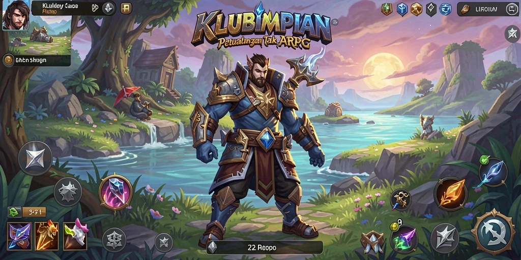 Screenshot gameplay KLUBIMPIAN menampilkan aksi petualangan ARPG yang seru.