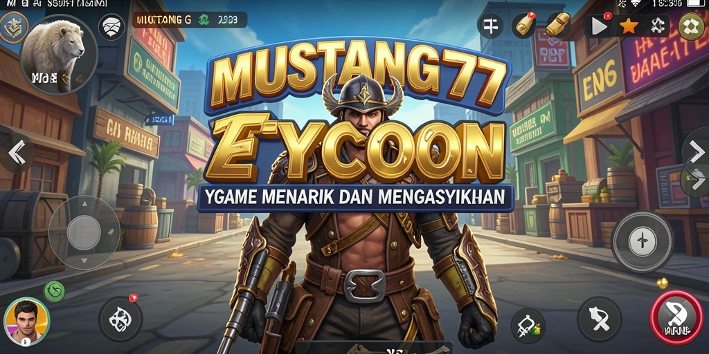 Screenshot utama MUSTANG77 menampilkan gameplay Tycoon yang menarik.