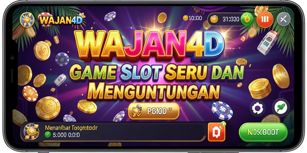 Tampilan gameplay slot yang menarik dan penuh warna dari WAJAN4D.